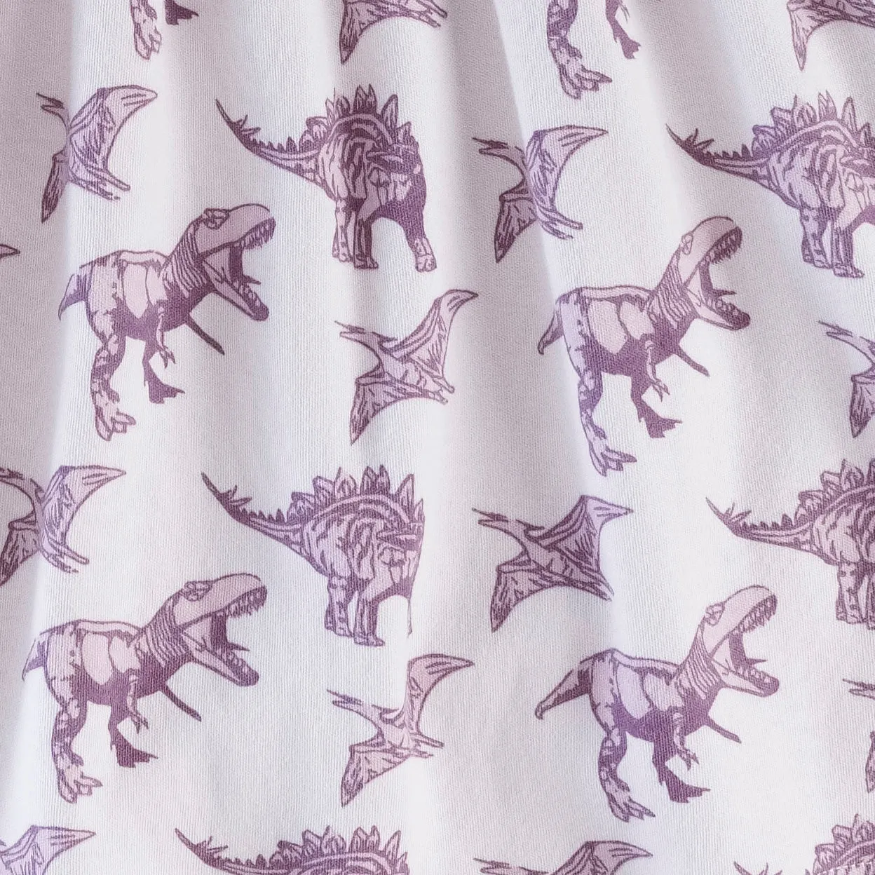 bib | purple dinosaur | organic cotton interlock