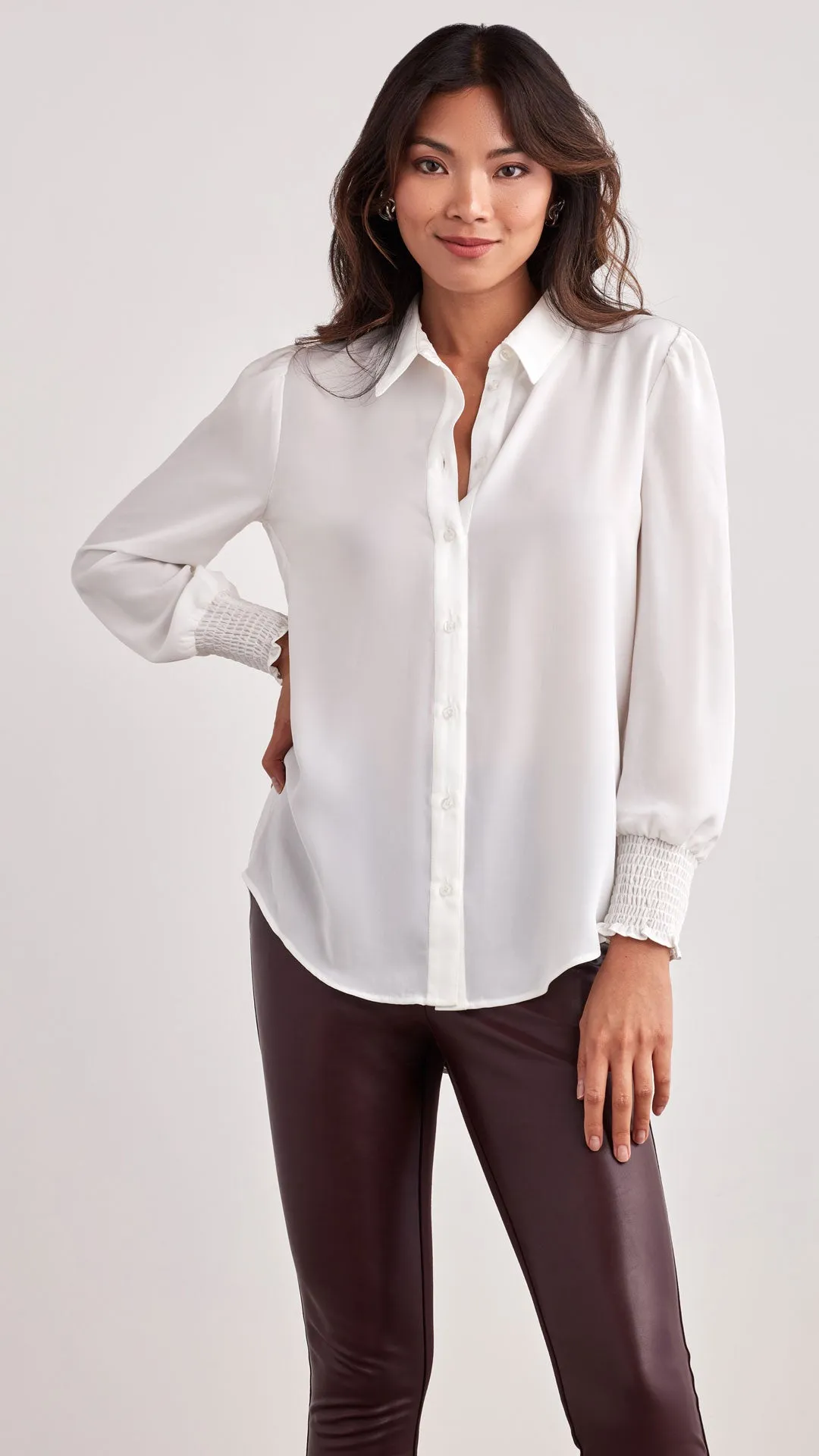 BLOUSON SLEEVE BLOUSE