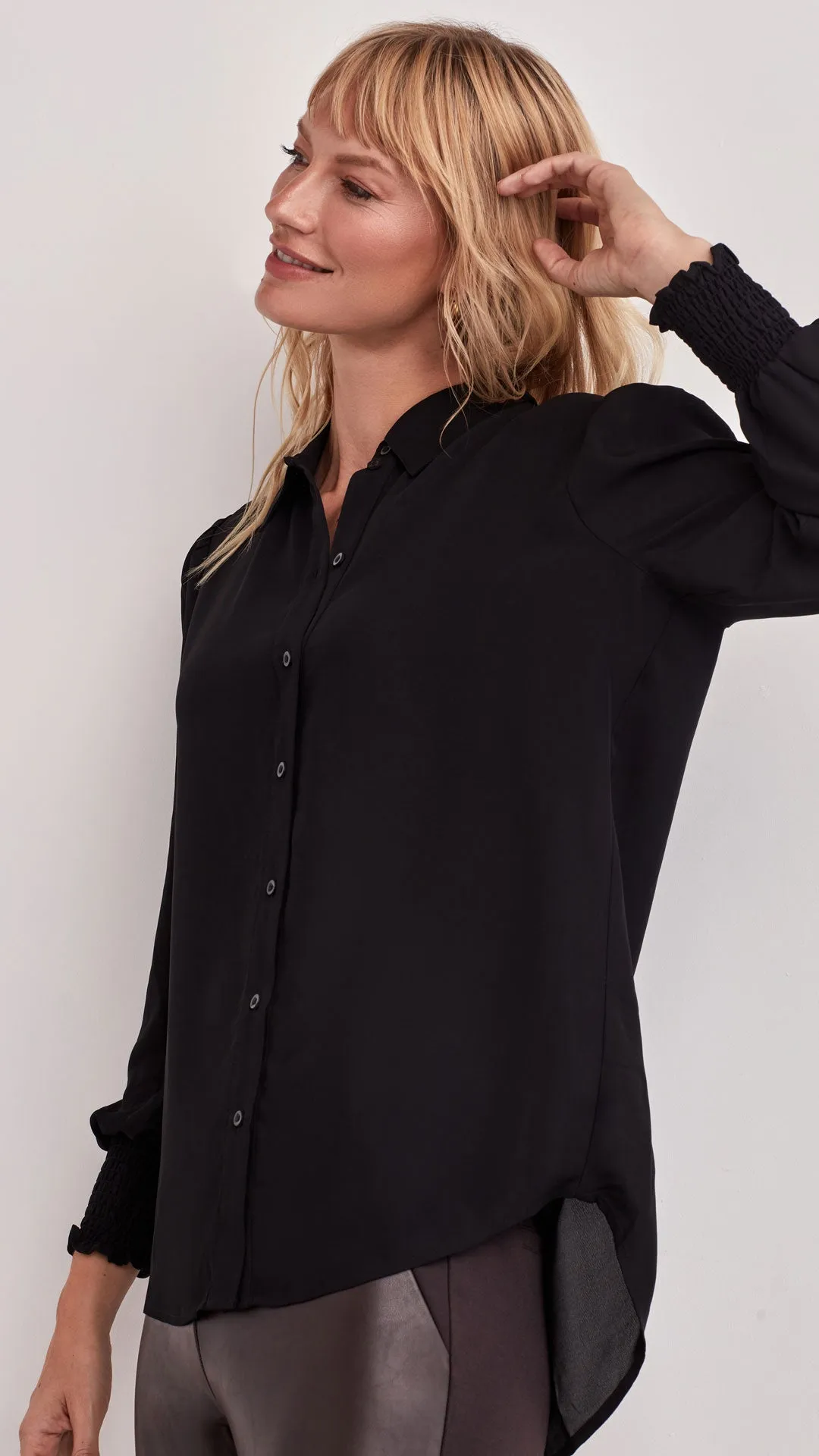 BLOUSON SLEEVE BLOUSE