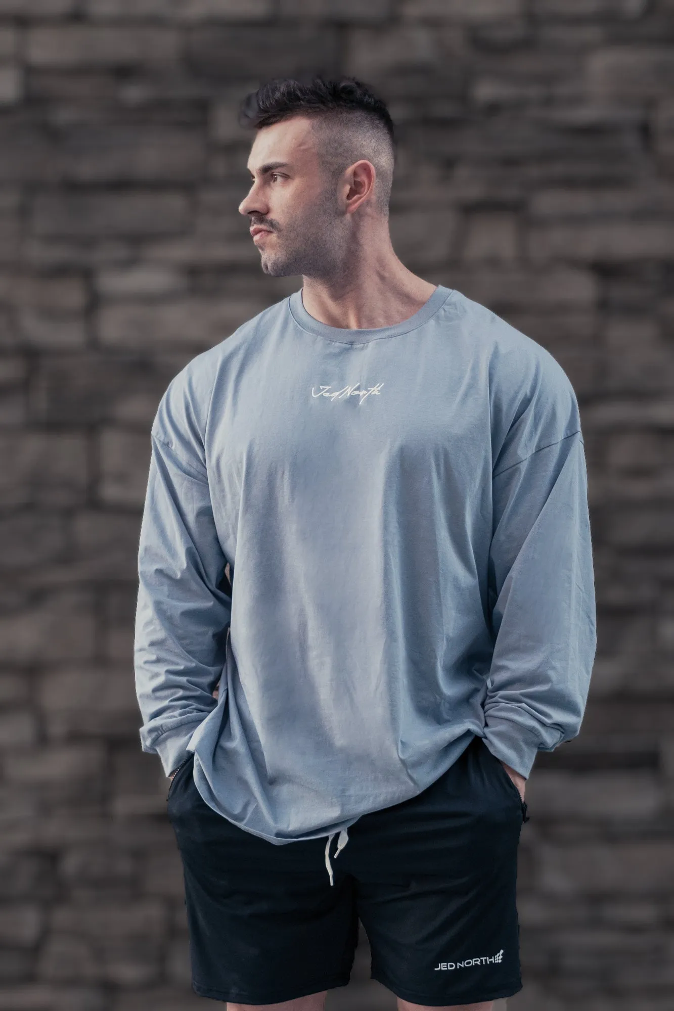 Energy Oversized Long Sleeve T-Shirt 2.0 - Arctic Blue