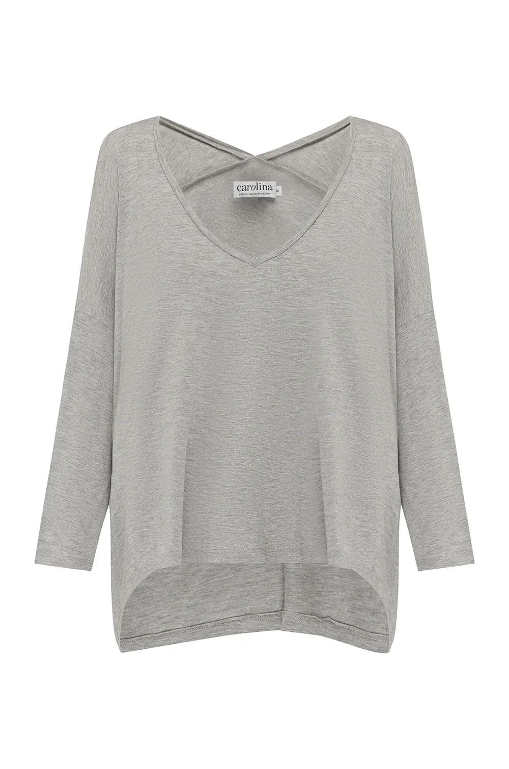 Erica Essential Long Sleeve Top Grey