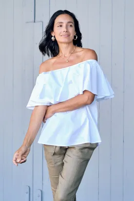 Eva Off Shoulder Top White