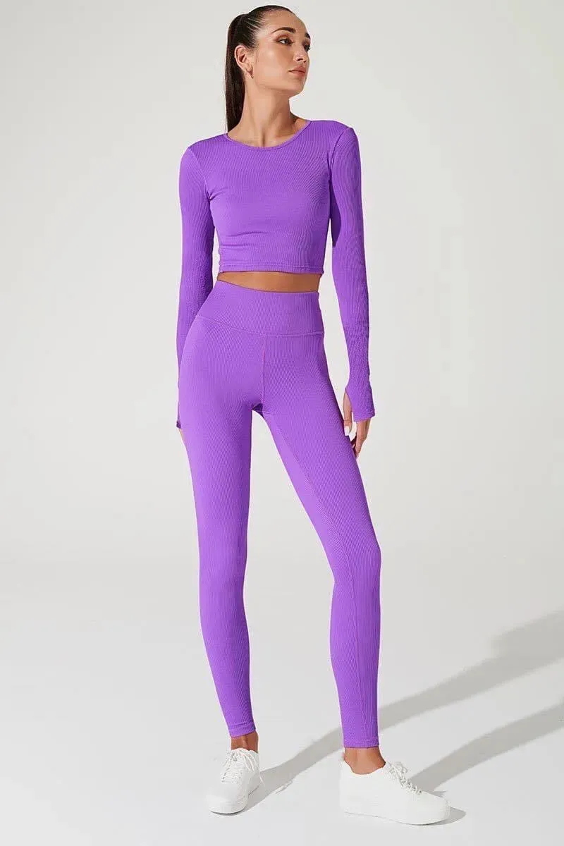 Fendy Long Sleeve Top - Deep Lilac