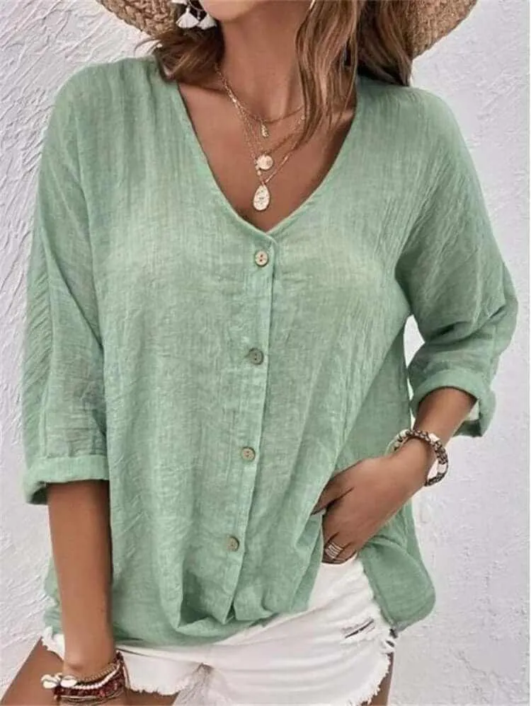 Glow Chic's Chiffon Cardigan Shirt With Buttons