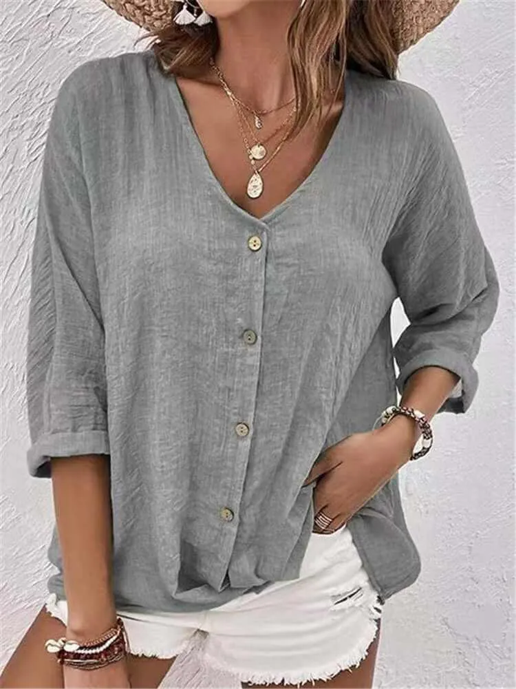 Glow Chic's Chiffon Cardigan Shirt With Buttons