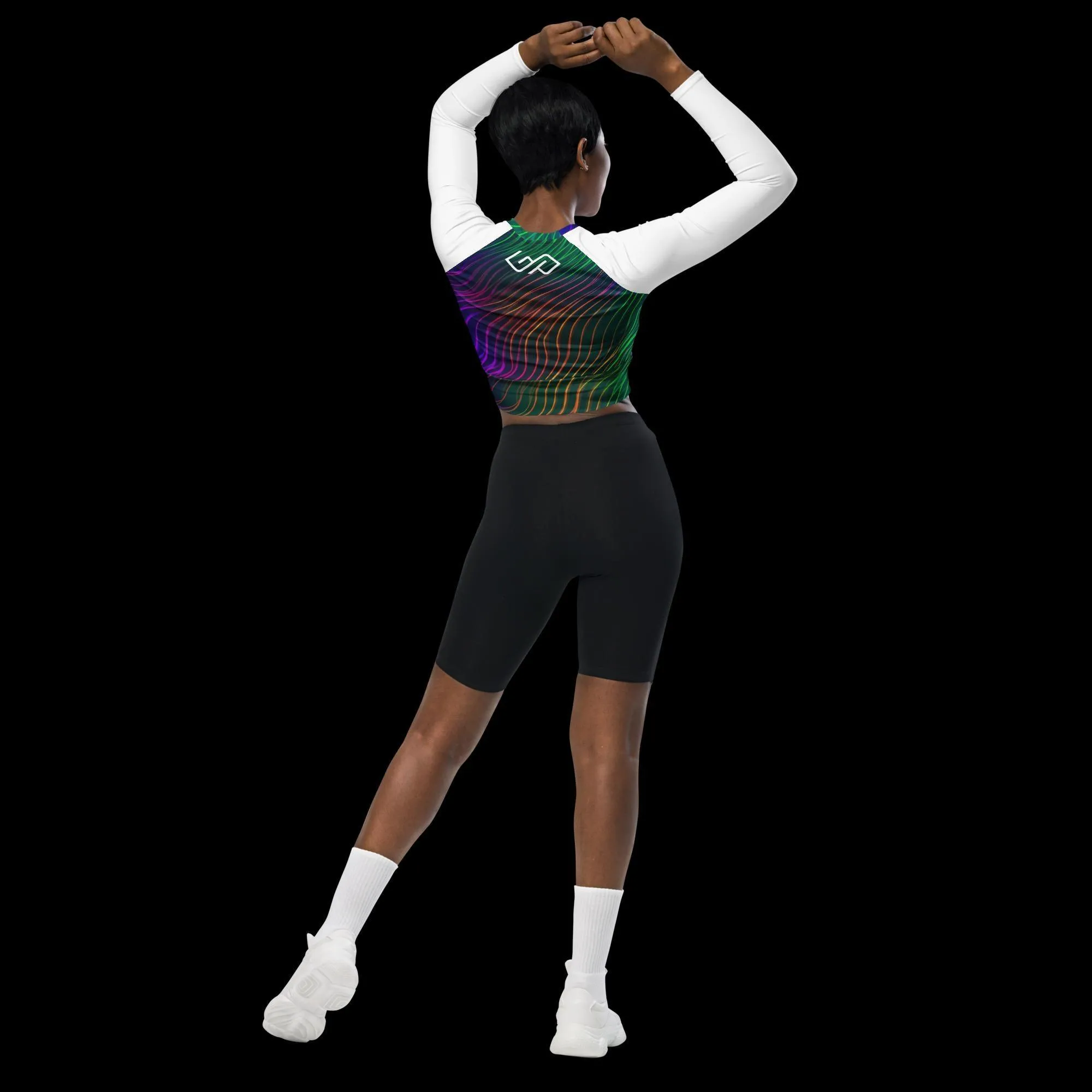 GYMPOLO Recycled long-sleeve crop top