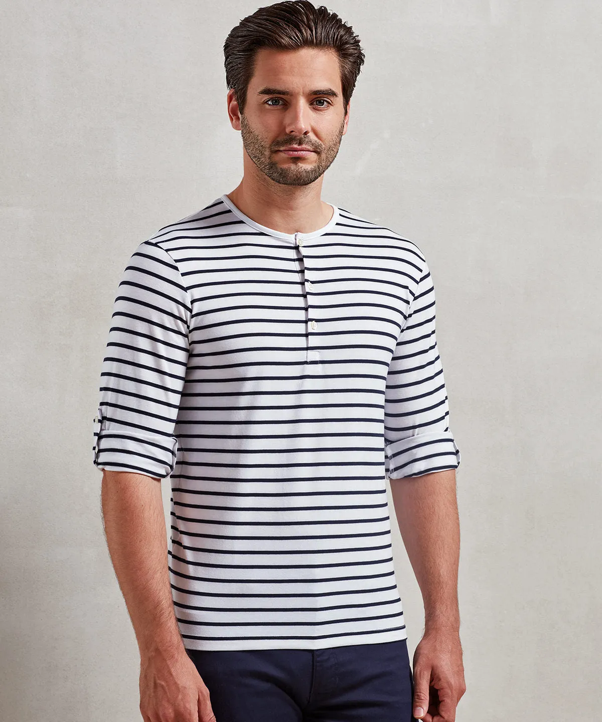 Indigo - Long John roll-sleeve tee