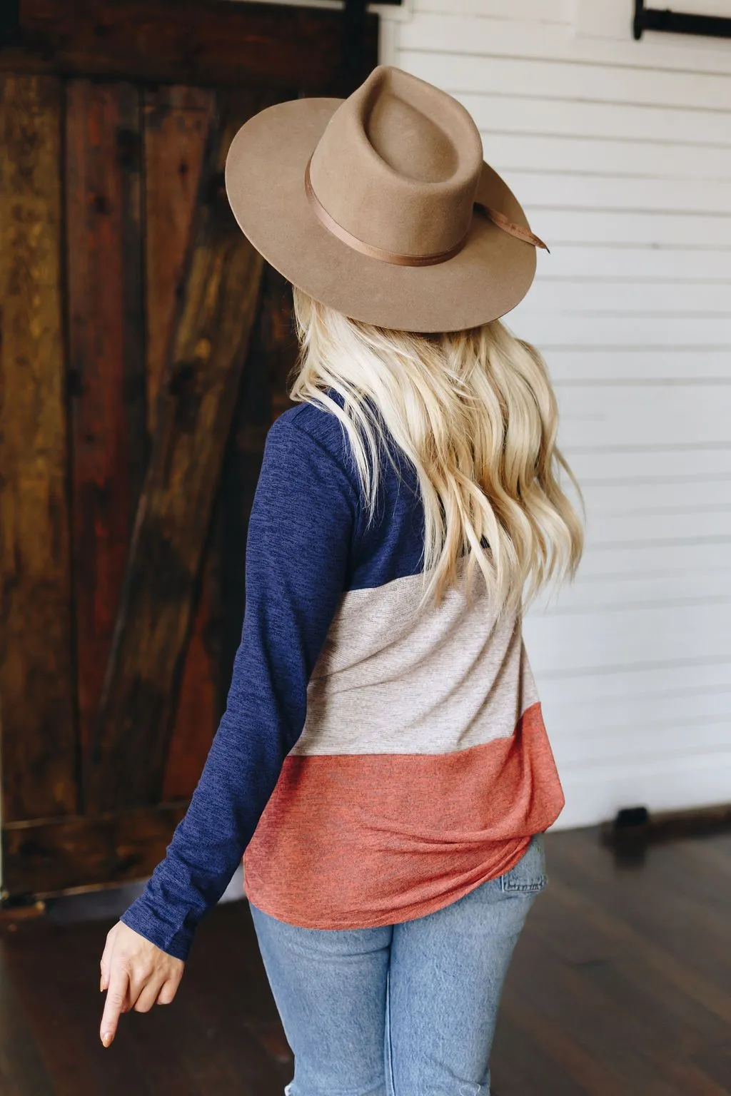 Knot Day Dreaming Color Block Tunic