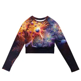 Long-Sleeve Crop Top Cellular Environment