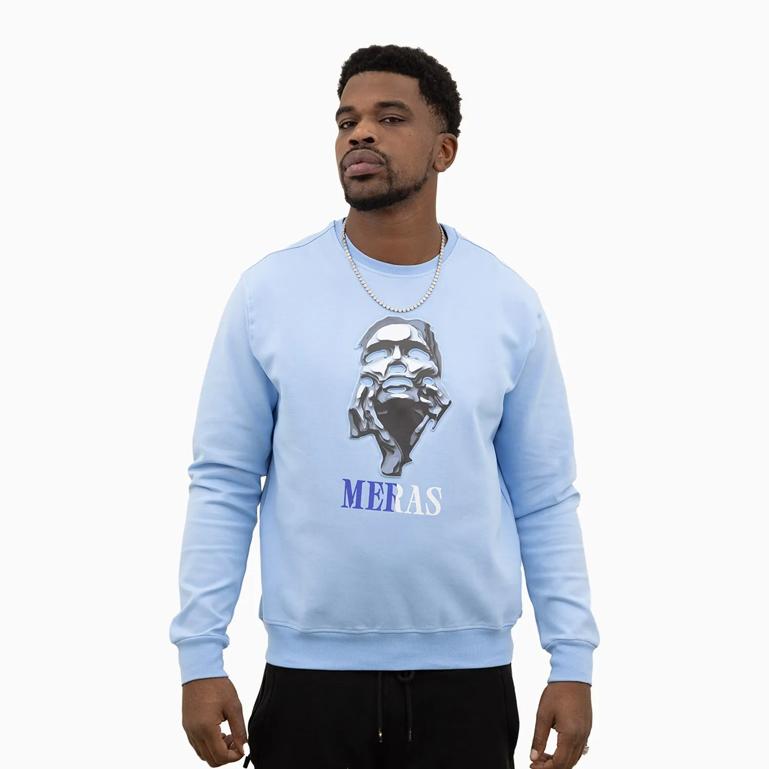 Men's Grey Lady Crew Neck Sweatshirt