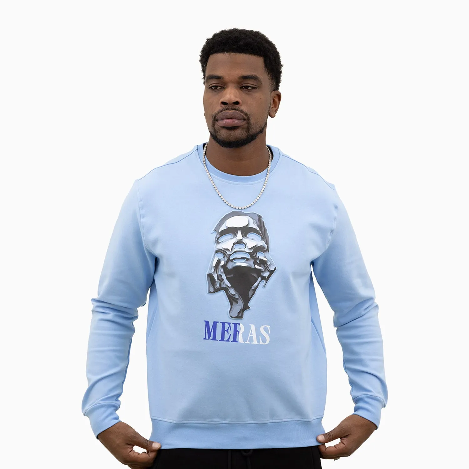 Men's Grey Lady Crew Neck Sweatshirt