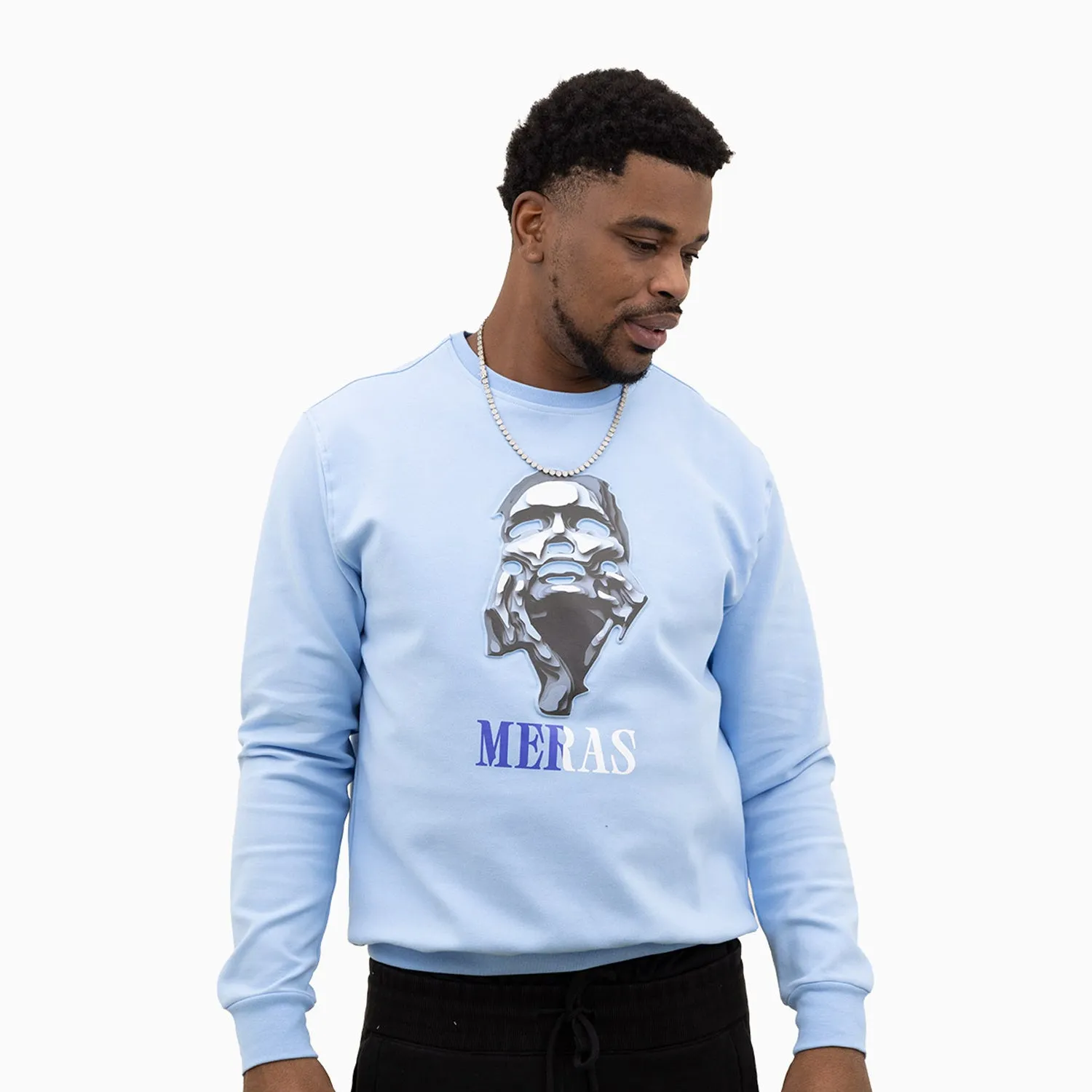 Men's Grey Lady Crew Neck Sweatshirt