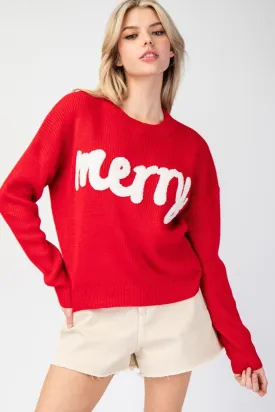 Merry Stitch Long Sleeve Sweater