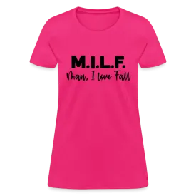 MILF Man I Love Fall Women's Contoured T-Shirt