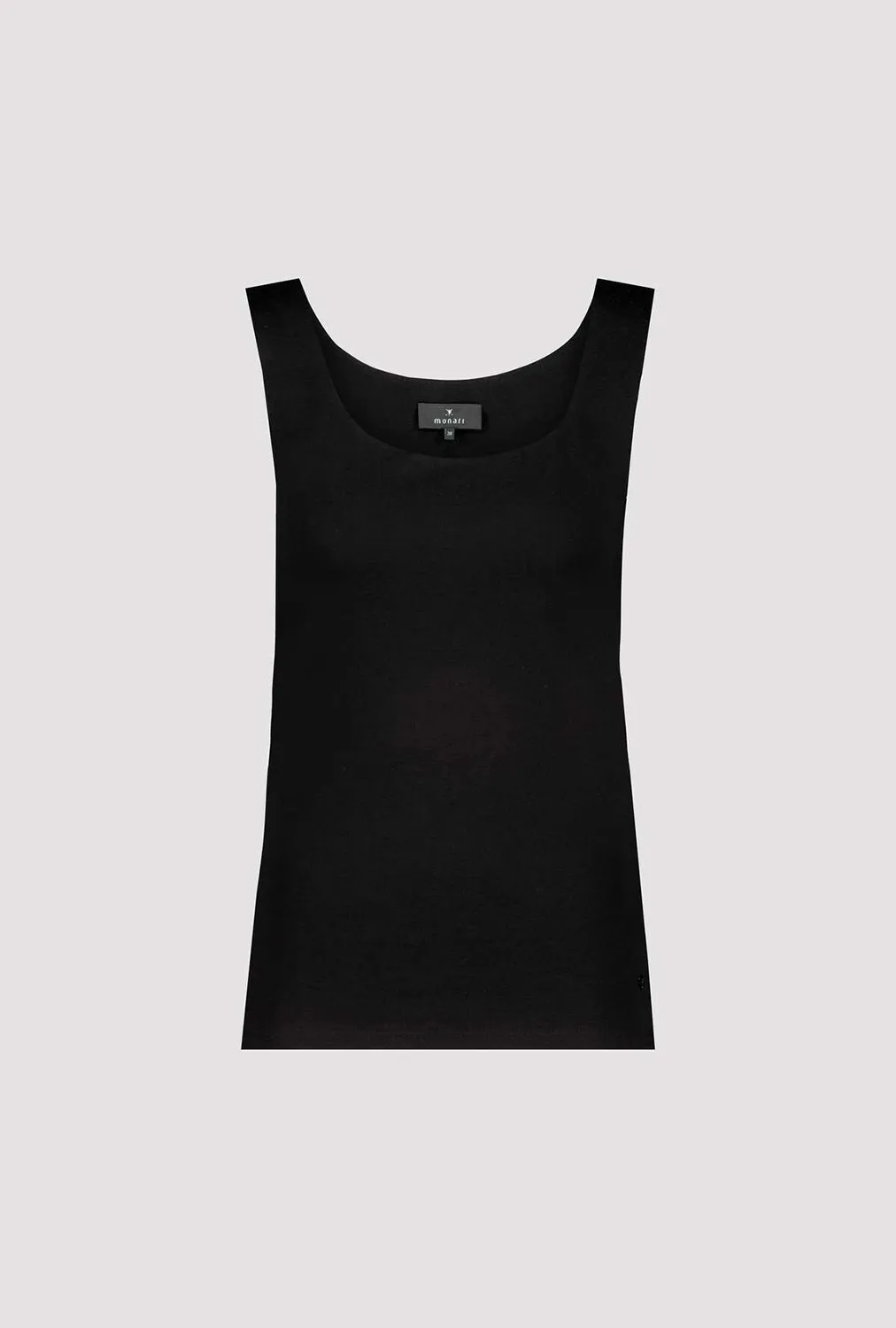 MONARI |  Round Neck Top in Black 408349