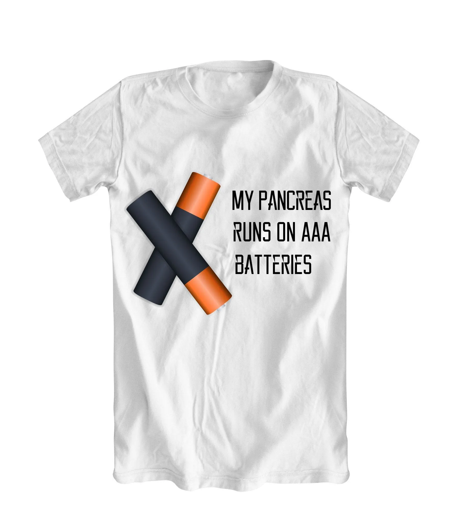 My Pancreas Runs On AAA Batteries T-Shirt