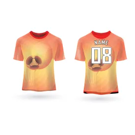 NEXT PRINT All Over Printed Customized Sublimation T-Shirt Unisex Sports Jersey Player Name & Number, Team Name NP50000289