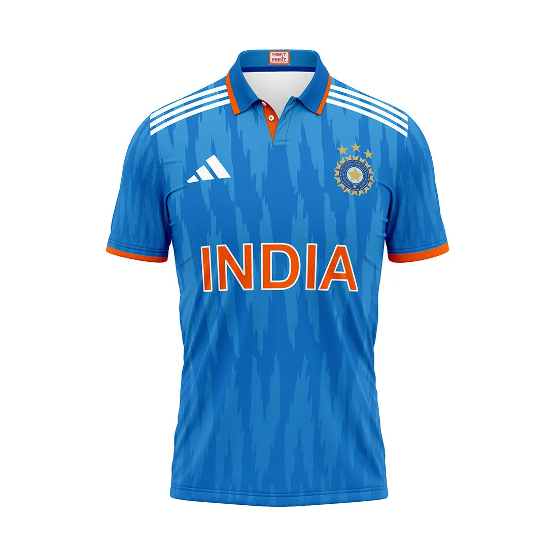 Next Print Customised India Cricket ODI Jersey