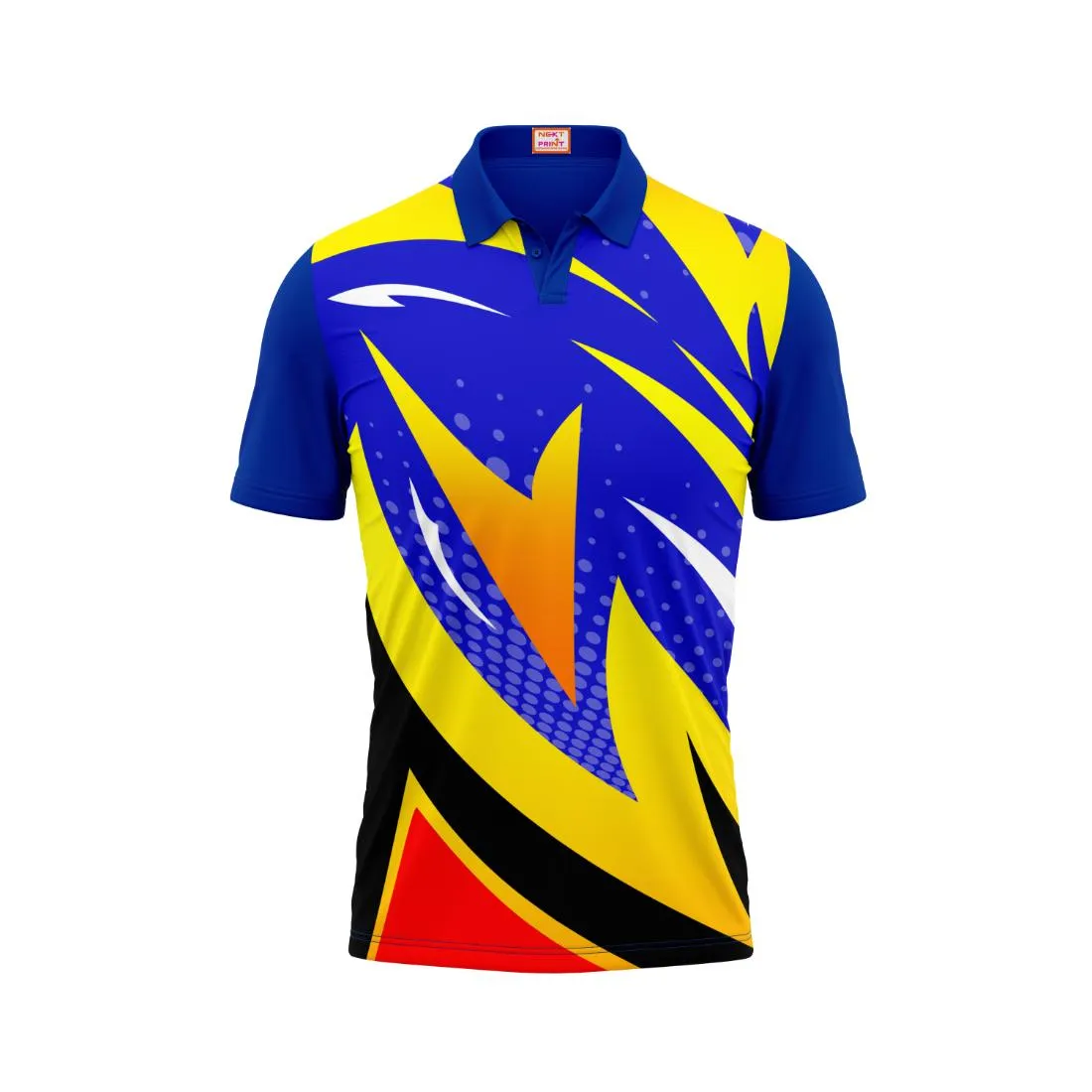 Next Print Customized Polo Neck Royal Blue Jersey NPTS23