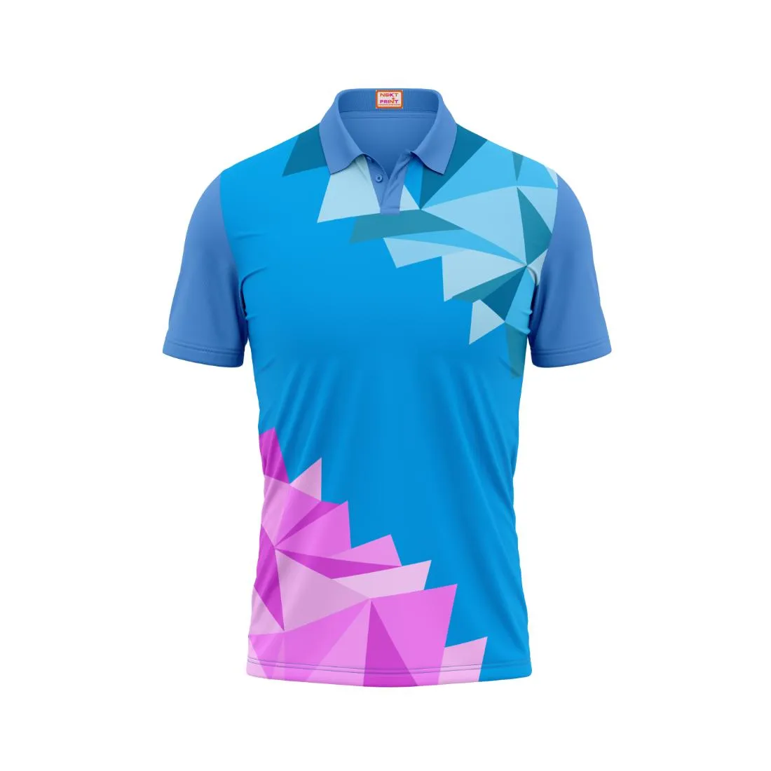 Next Print Customized Polo Neck Skyblue Jersey Design 41