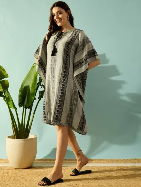 Nomadic Monochrome Daywear Kaftan