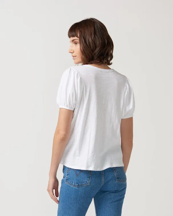 Nora Shirred Dolmen Tee