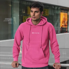 Pink hoodie mens designer gymate small logo ctr