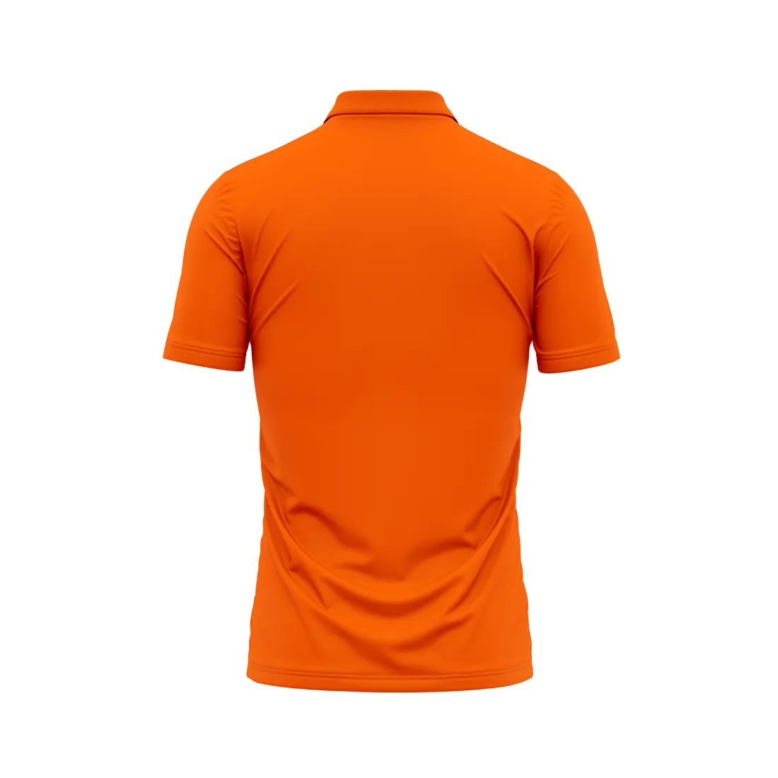 Polo Neck Printed Jersey Orange Design 28