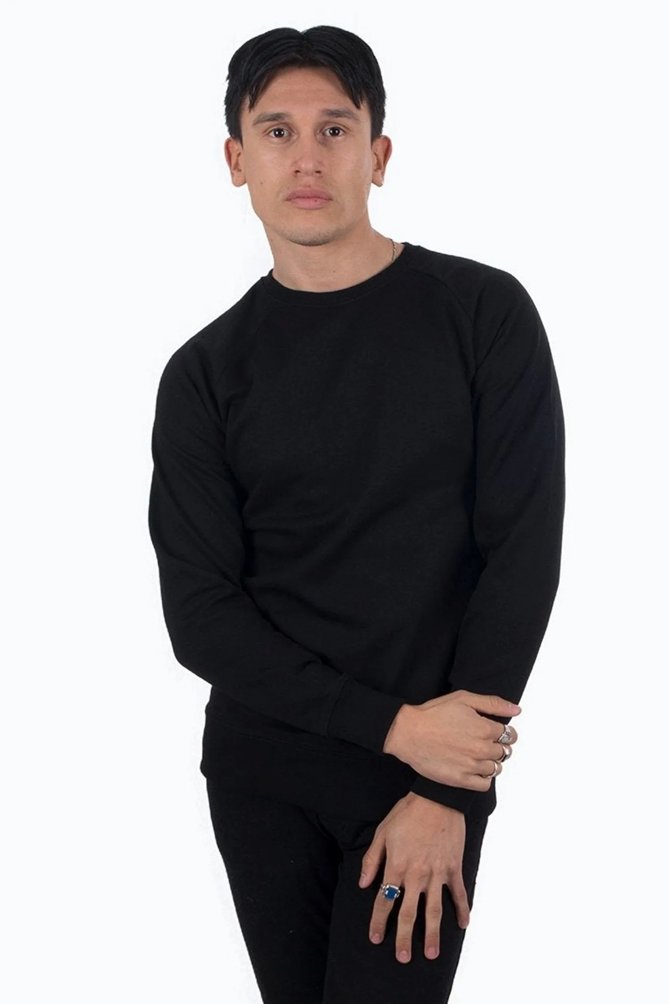 Raglan Crewneck - Black