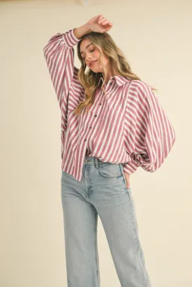 Raspberry Button Down