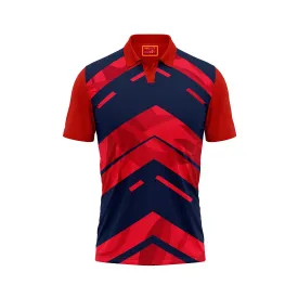 Red Polo Neck Half Sleeve T Shirt Nextprint G169