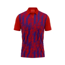 Red Polo Neck Half Sleeve T Shirt Nextprint N155