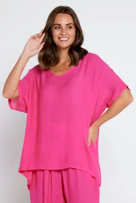 Serena Top - Hot Pink