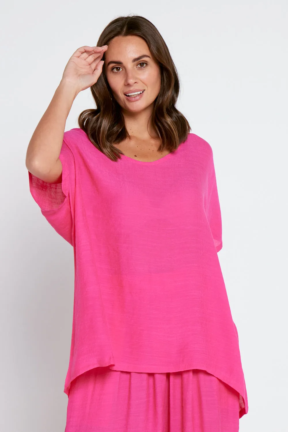 Serena Top - Hot Pink