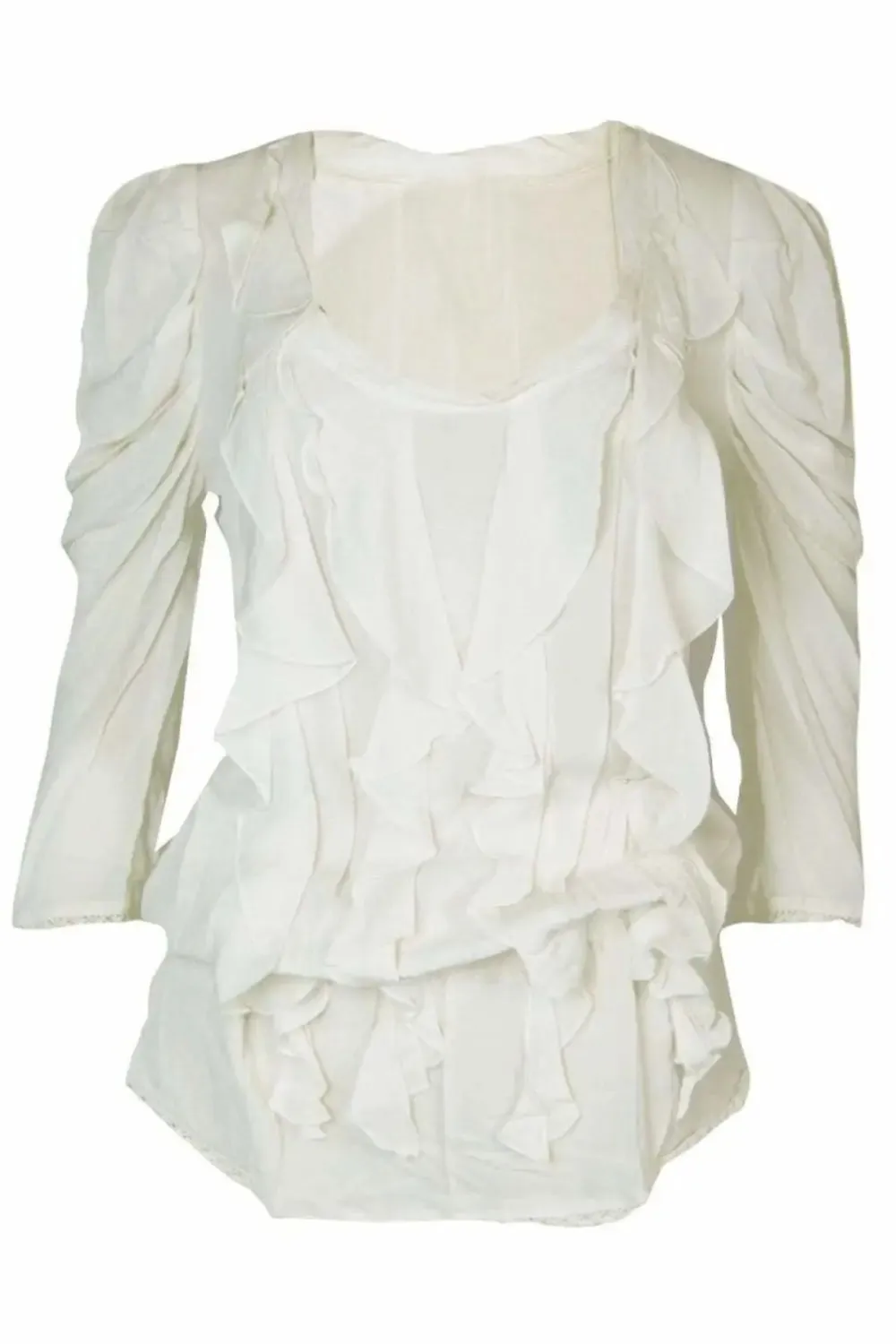 Silky Ruffle Blouse