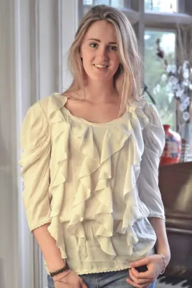 Silky Ruffle Blouse