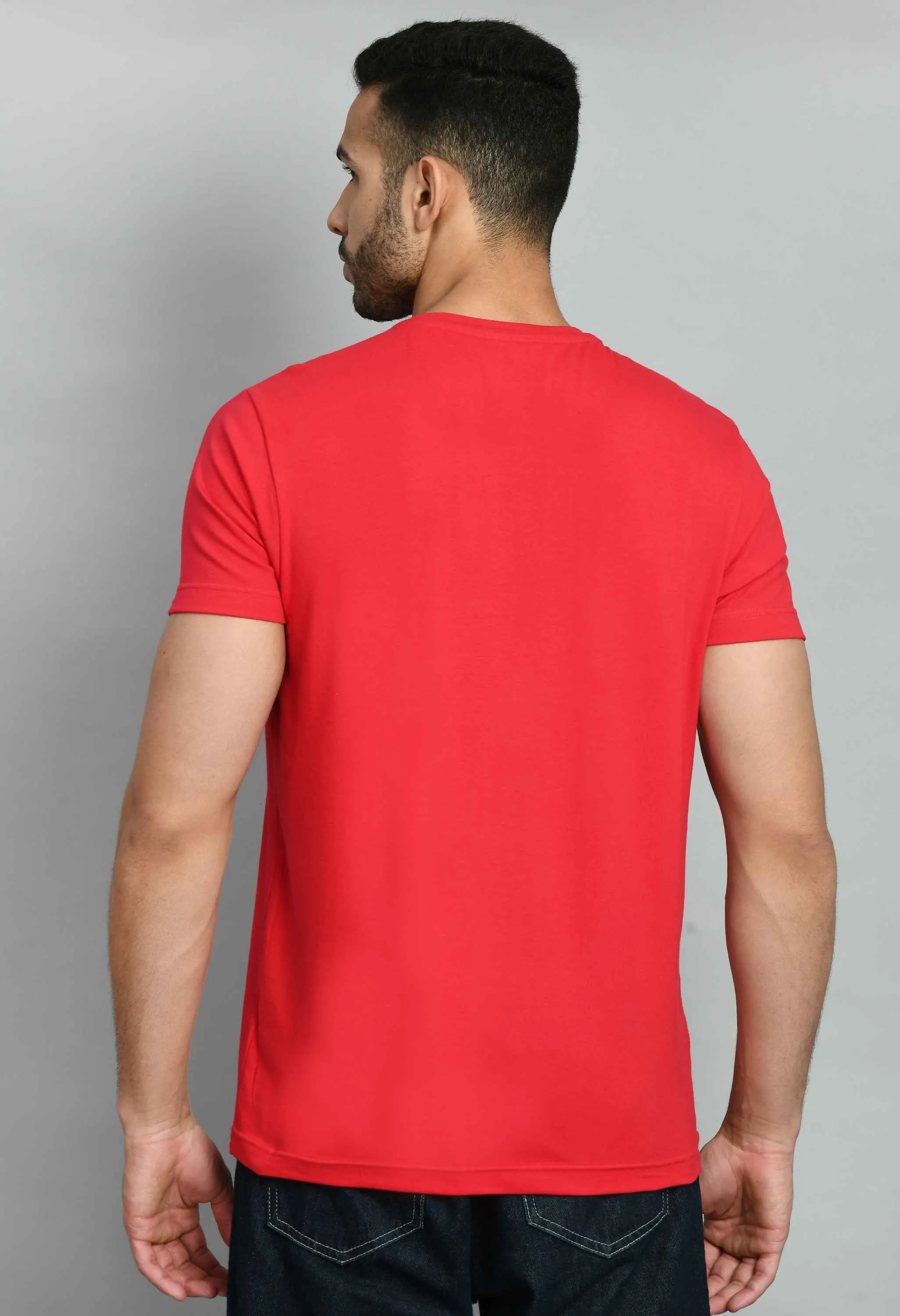 Solid Red Smart Fit T-Shirt