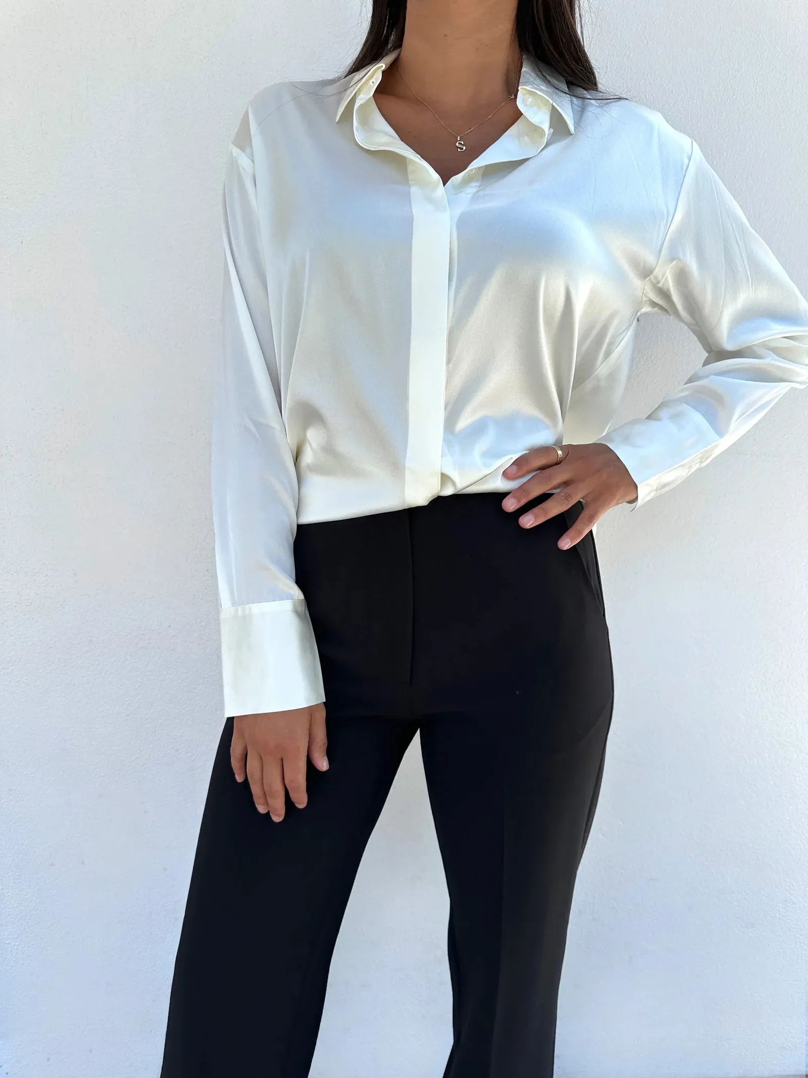 Straight Blouse in White