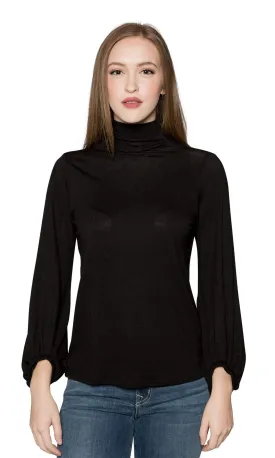 Velvet by Graham & Spencer Jojo Lux Gauze Mock Neck Top