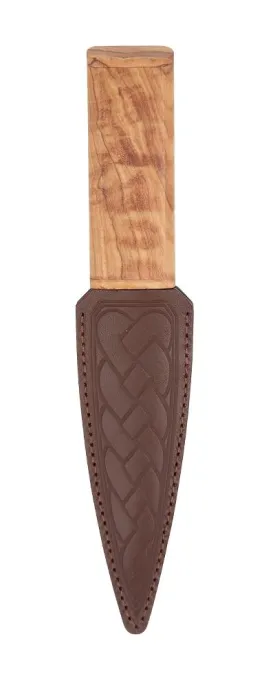 Wild Olive Wood Sgian Dubh